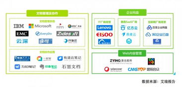 公有云與私有云廠商的競爭態勢 艾瑞咨詢企業內容管理產業圖譜解讀